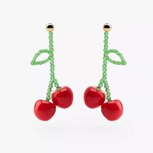 ZARA Cherry Beaded Earrings